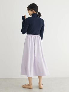 〈選べるきれシル〉フレアロング丈スカート